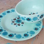 Turquoise Bowl & Plate